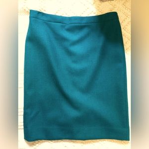 J. Crew No. 2 Pencil Skirt in Teal